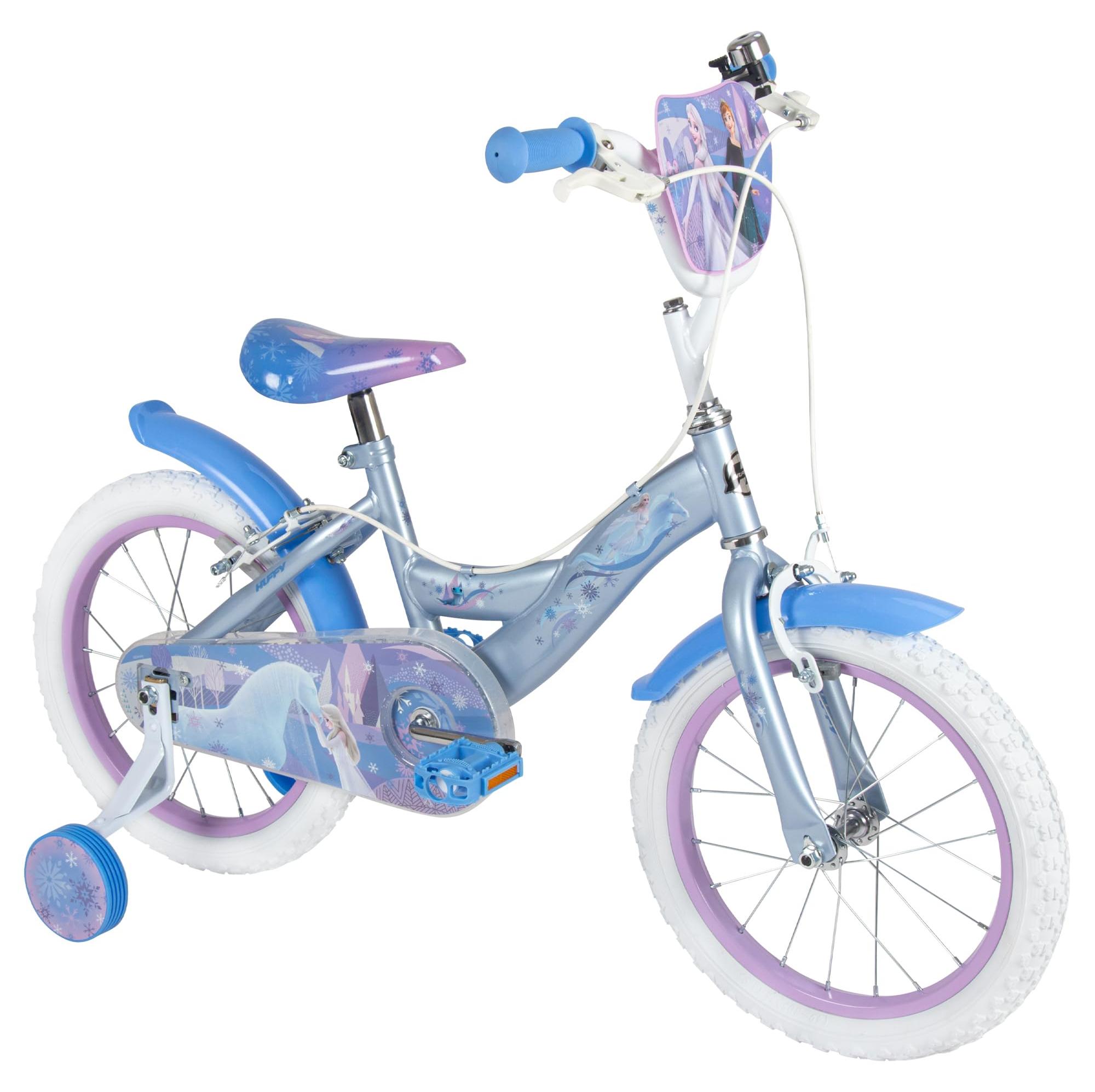 Kinderfahrrad 16 Zoll, Disney Frozen, Stützräder, Rücktrittbremse