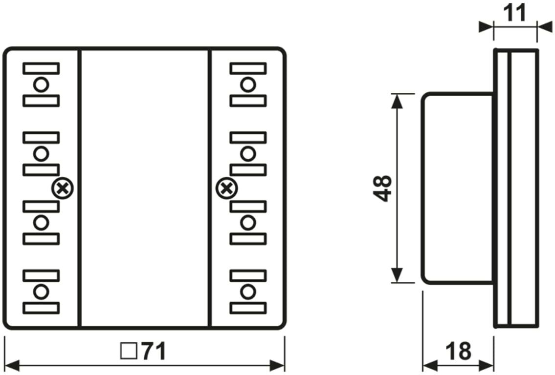 Jung Tastsensor-Erweiterungsmodul Universal 4fach LS 5094 TSEM (LS5094TSEM)