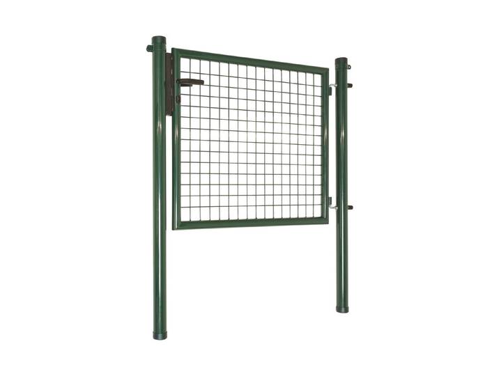 Gartentor Metall Grün 100 × 80 cm