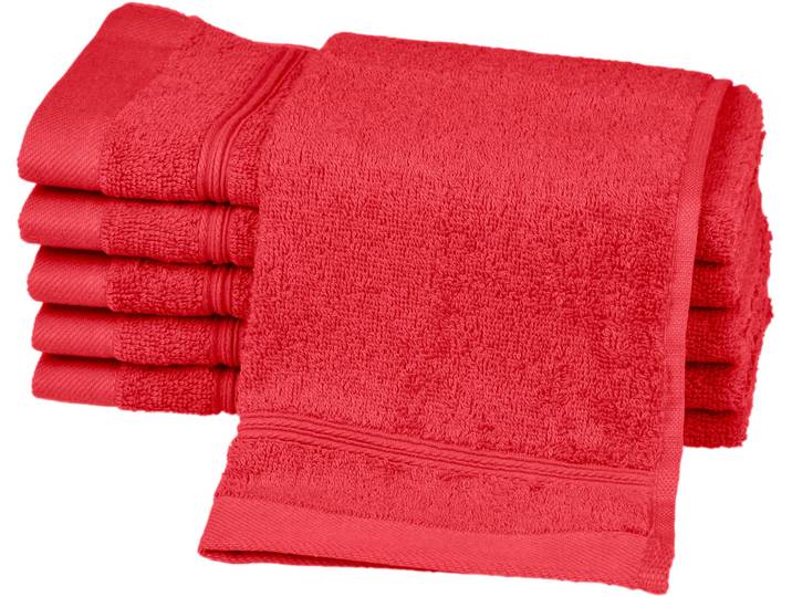 Gaestehandtuecher ROSS Rubin , rosa (malve), B:30cm L:50cm, Frottier, Baumwolle, Handtücher, Gaestehandtuecher, 100% Baumwolle