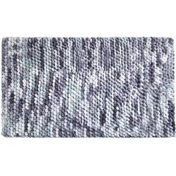 Linea Due Badteppich PUNTO silber grau 70x120 cm