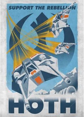 Uplifted Finds "Tatooine ""Binary Sunrise"" Archive   G Galactic Propaganda Retro Poster   Executive Studio & Cinema Sanctuary Decor 30 X 40 Cm 1"