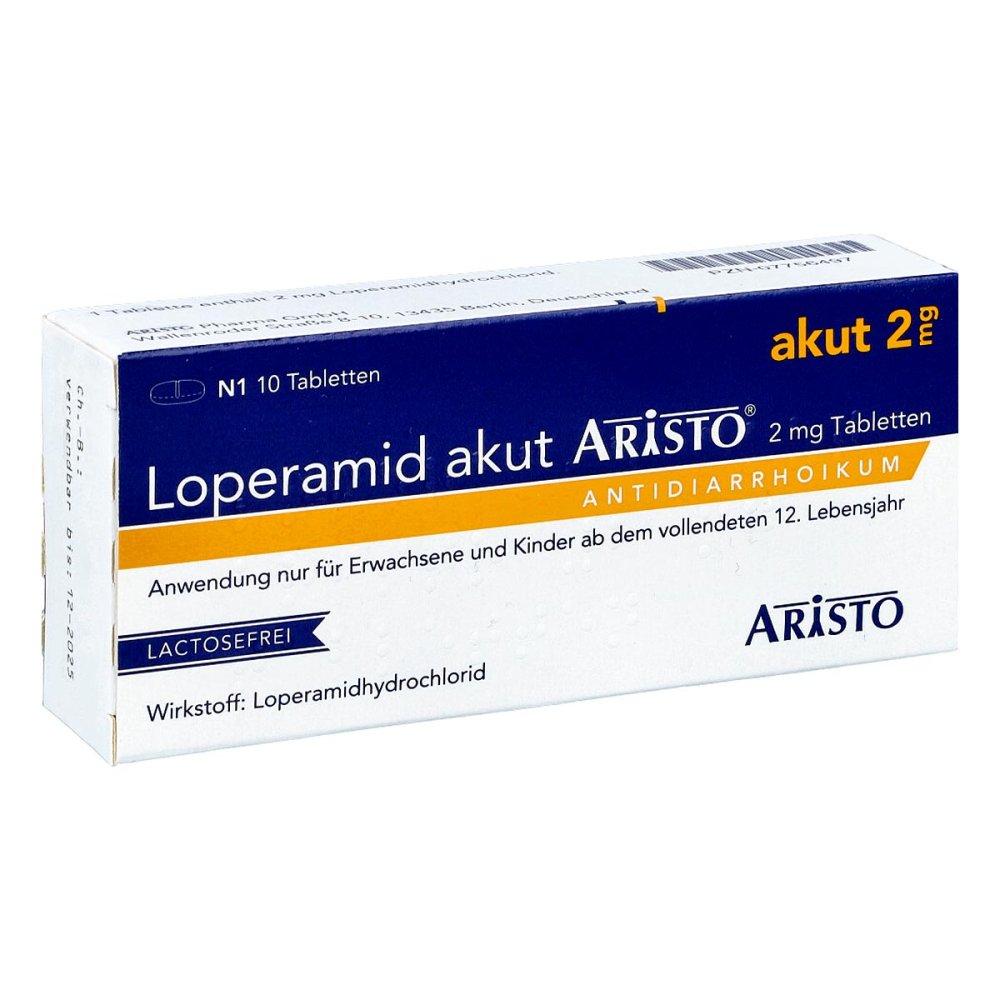 Aristo Pharma GmbH Loperamid akut Aristo 2mg 07756497