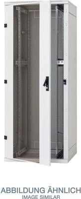 Tritón Triton RZA-15-A68-CAX-N1 19" Standschrank, zerlegbar, 15HE/600x800, Glastür, grau (15 HE, 19 Zoll Rack) (RZA-0037)