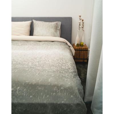 Bettwäsche KAYORI "Shima", beige (natur), B/L: 155cm x 220cm, 1 Stk., 1 Stk., Mako-Satin, B/L: 80cm x 80cm, 2 Stk., Mako-Satin, Obermaterial: 100% Baumwolle, Bettwäsche, Bettwäsche, Hergestellt aus GOTS-zertifizierter Bio-Baumwolle