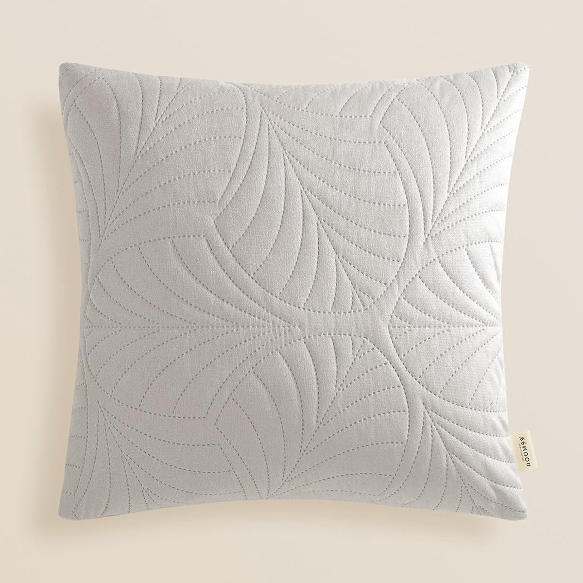 Decoratieve Sierkussensloop 45x45 cm - Modern Fluweel in Lichtgrijs voor Slaapkamer en Woonkamer