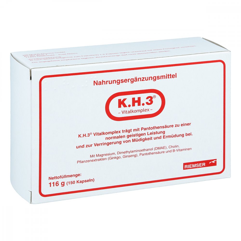 Esteve Pharmaceuticals GmbH K.h.3 Vitalkomplex Kapseln 11524522