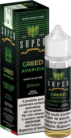 Super Flavor Greed Liquido Shot 20ml Liquirizia Limone Menta