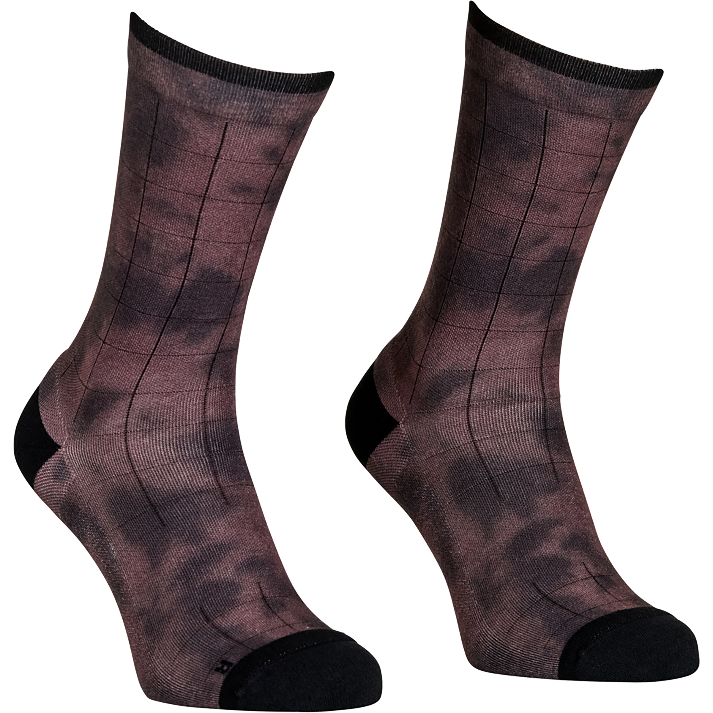 Ortovox MTB Mid Herren Fahrradsocken lila Größe 39 Mountainbike Merinowolle