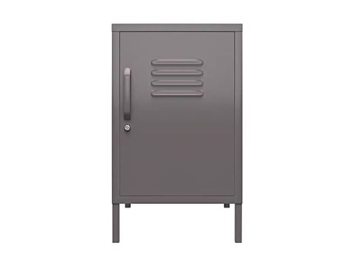 Bradford Beistelltisch aus Metall im Spind-Stil, Grau (BxTxH) 37x39x68 cm