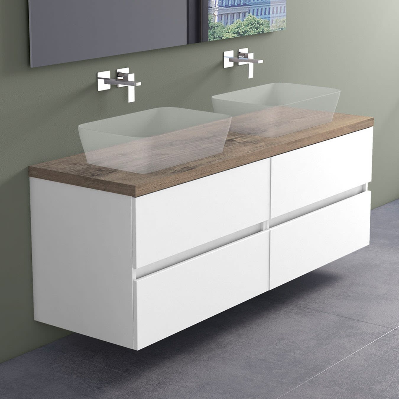 progettobagno Evo Terra Waschtischkonsole 160 cm