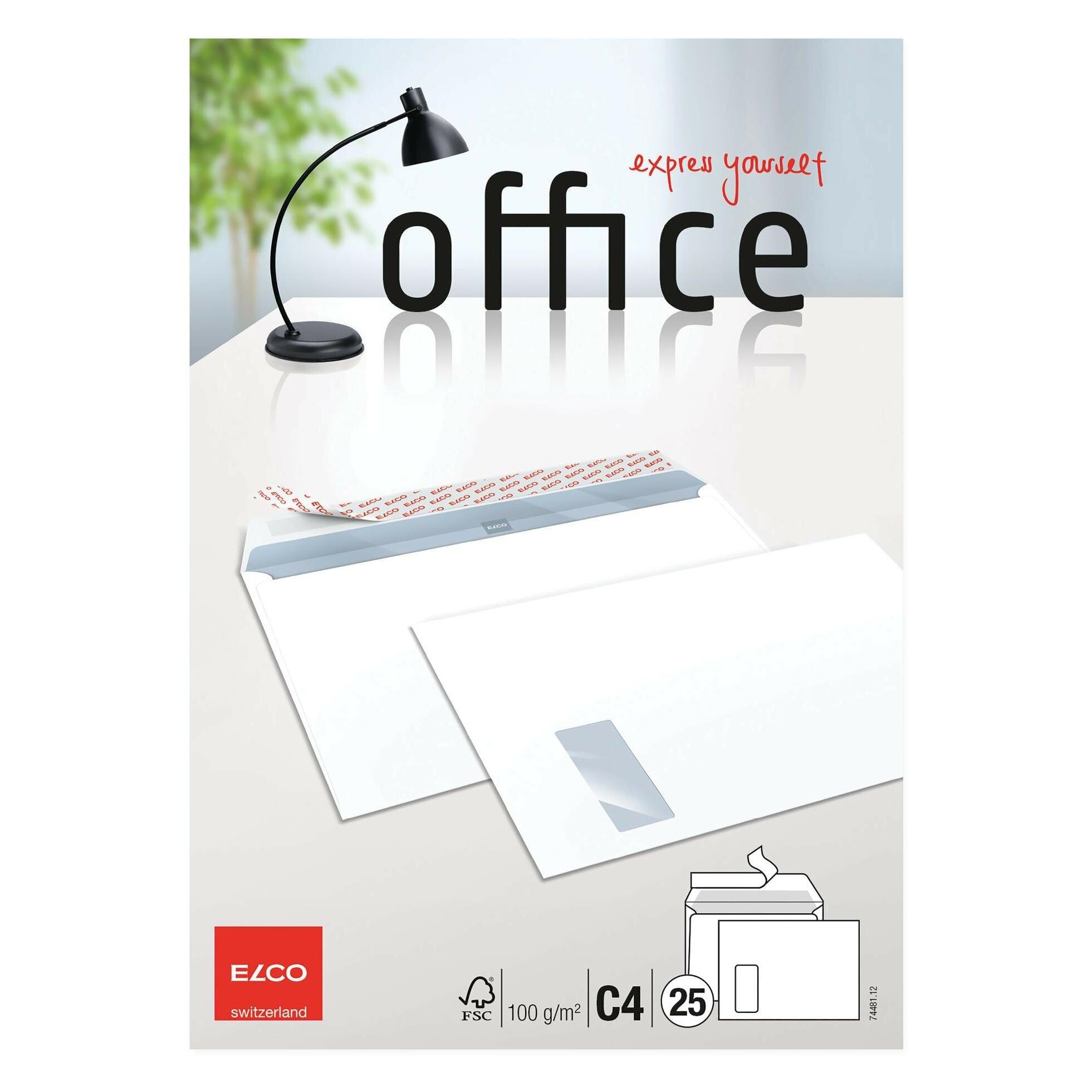 Elco Briefumschläge Office in Kleinpackung (C4, 25x) (74481.12)