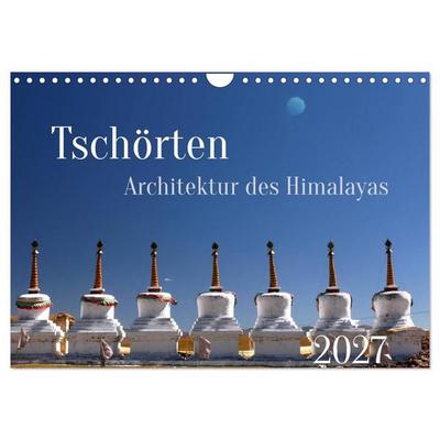 Tschörten, Architektur des Himalaya (Wandkalender 2027 DIN A4 quer), CALVENDO Monatskalender