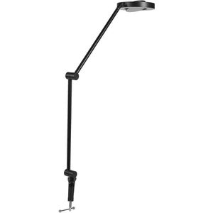 LEDVANCE Schreibtischlampe SUN@Home, schwarz, LED, dimmbar, mit Tischklemme, 450 Lumen, App-fähig, warm- tageslichtweiß