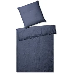 Elegante Casual Bettwäsche »Breeze« Marine 7038-220  – erhältlich in 18 Größen