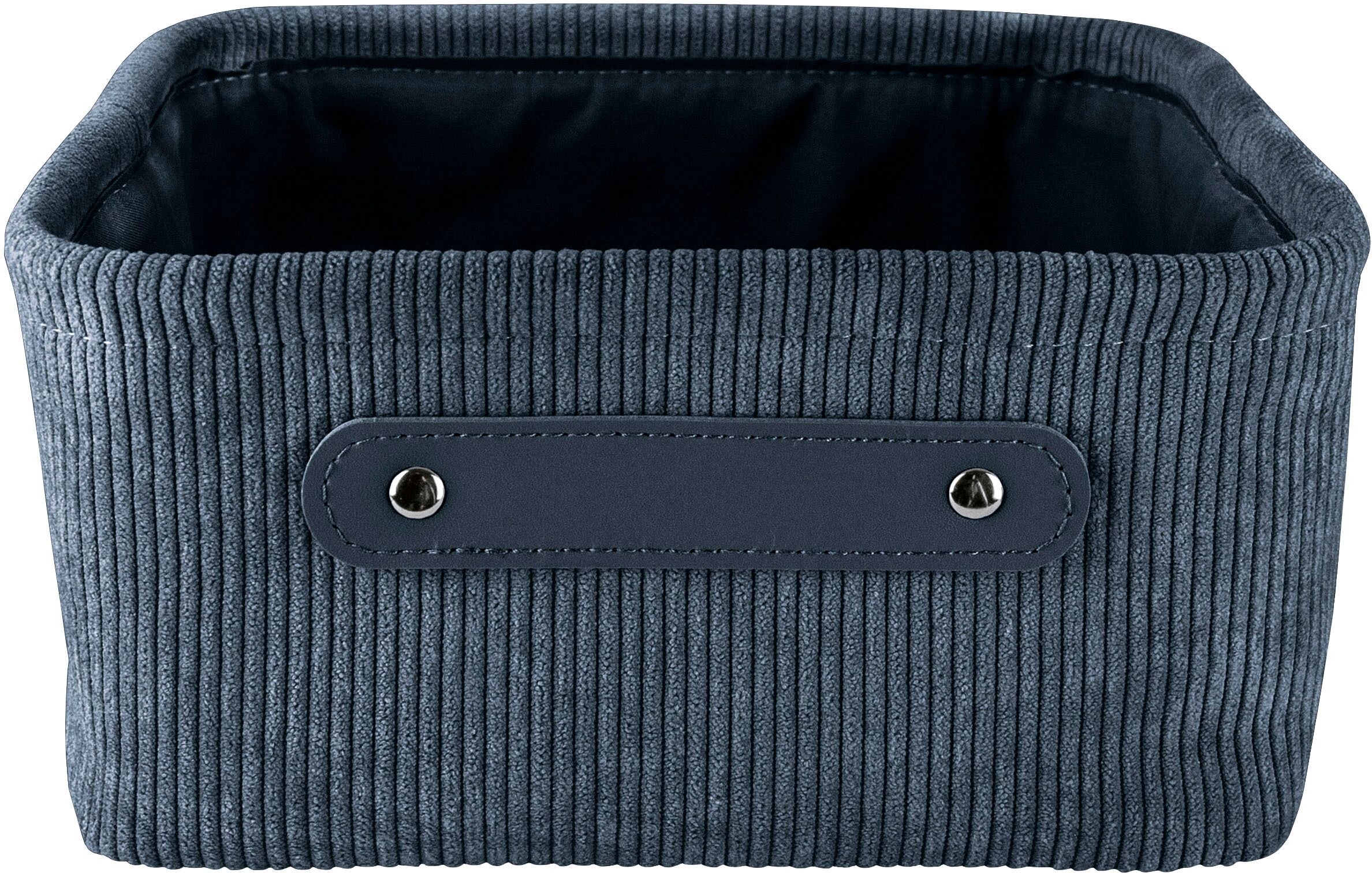 Aufbewahrungskorb KLEINE WOLKE "Bedford", blau (mare), Polyester, Aufbewahrungsboxen, Aufbewahrungskorb mare Einheitsgröße