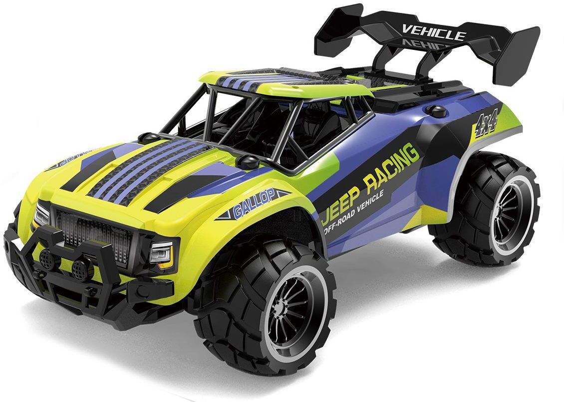Jeep Racing - R/C 1:20 2,4G 3,7V Li-ion - Blue/yellow
