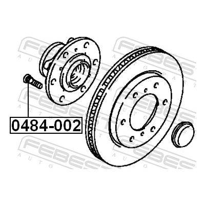 FEBEST Radbolzen 0484002 für MITSUBISHI