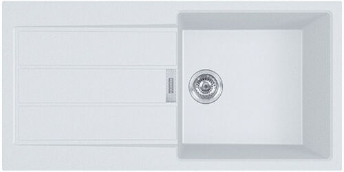 Franke SIRIUS2 S2D 611-100 Evier tectnite, blanc artic 143.0616.250