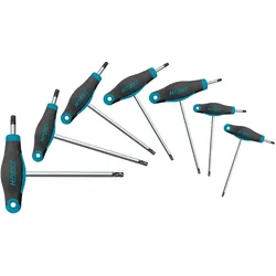 Hazet, Schraubenzieher, Schraubendreher Satz ∙ mit T-Griff 829KKT/7 ∙ Innen TORX Profil ∙ T9 ∙ T10 ∙ T15 ∙ T20 ∙ T25...