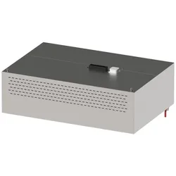 Stalgast Induktions-Wandhaube mit Kompensation "Basic Line", Kastenform  3700 mm x 1000 mm mit Flammschutzfilter Typ B