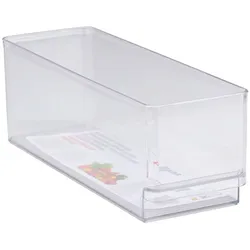 alpina Kühlschrank-Aufbewahrungsbox 29,7x9,5x10cm, Kühlschrank Zubehör, Transparent