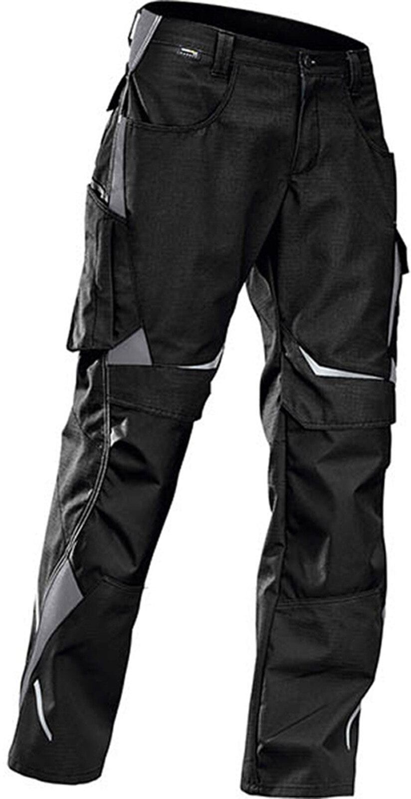 Arbeitsbundhose KÜBLER "Pulsschlag", Damen, Gr. 58, EURO, schwarz (schwarz, anthrazit), Obermaterial: 65% Polyester PES. 35% Baumwolle CO., Hosen Arbeitsbundhose