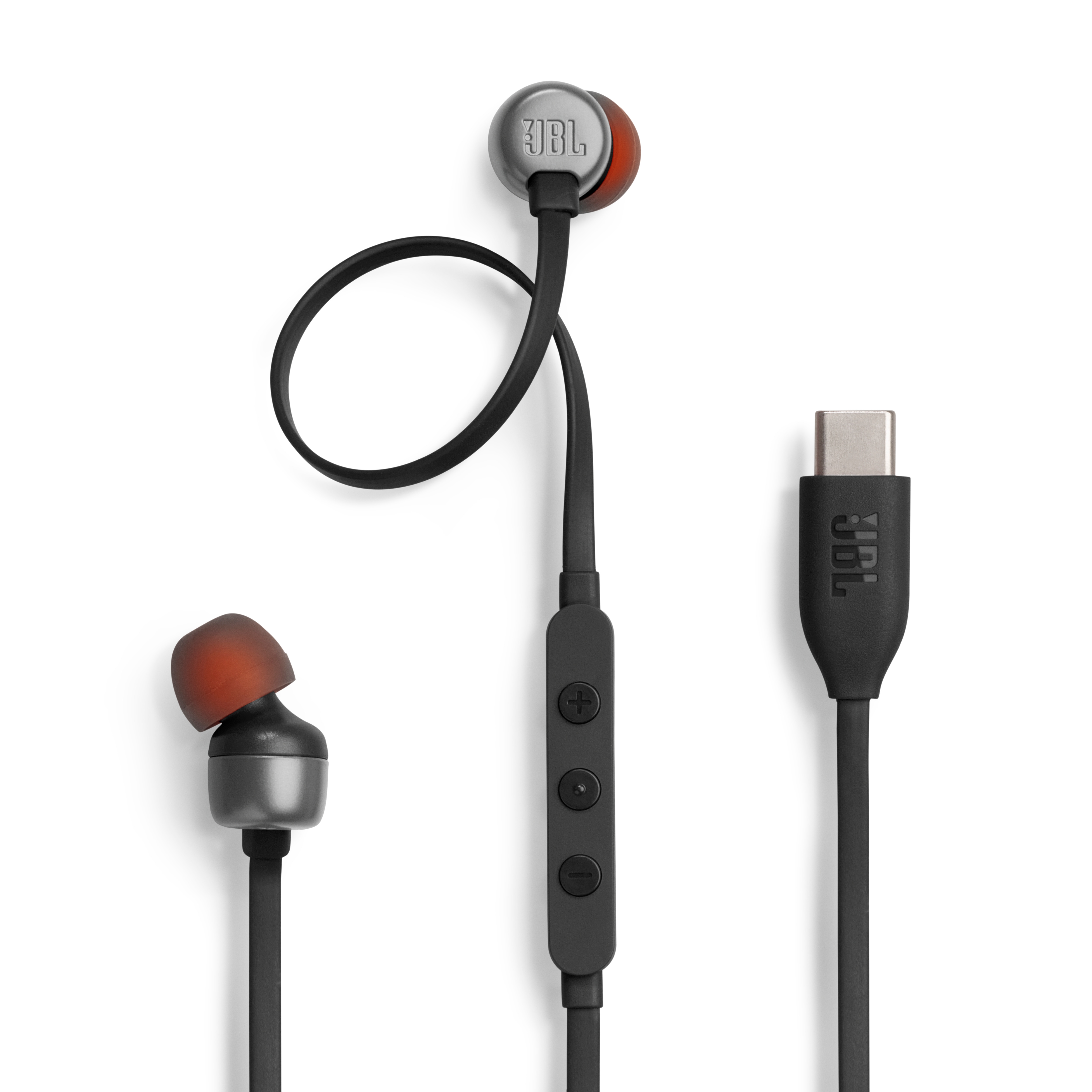 JBL Tune 310C, In-Ear Wired USB-C Headphone with High Resolution, Black JBLT310CBLK