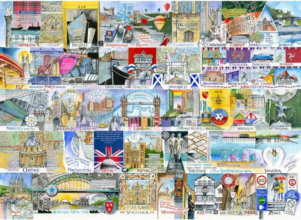 Gibsons Puzzel Grote Stad 1000 stukjes
