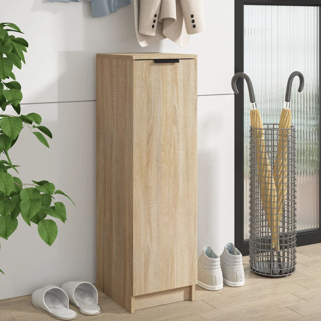 Latitude Run vidaXL Shoe Cabinet with Shelf with Storage with Door Engineered Wood Unit Sonoma Oak 6