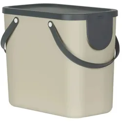 Rotho Müllsystem  Albula , braun , Kunststoff , Maße (cm): B: 40 H: 34 T: 23.5
