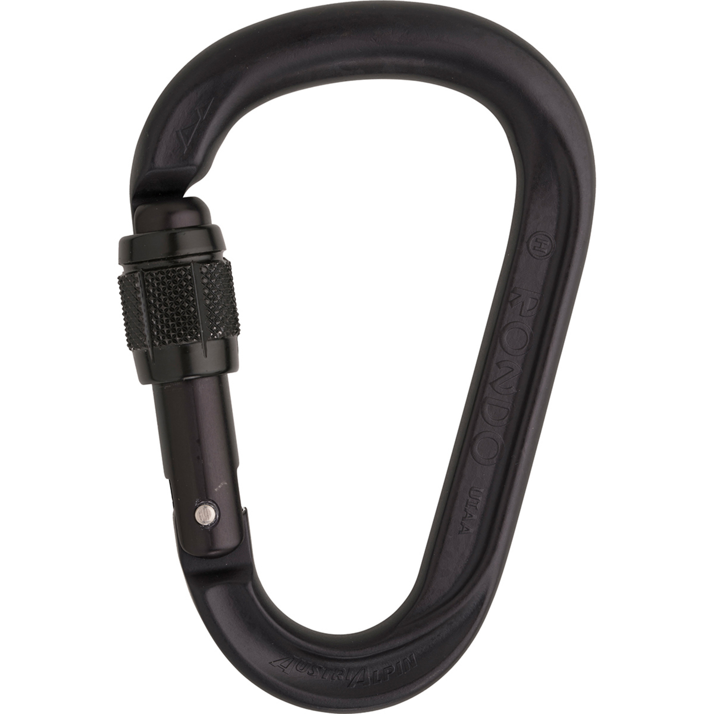 Austrialpin HMS Rondo Screw Karabiner Karabiner schwarz Alpinklettern | Sportklettern | Eisklettern