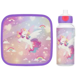 Mepal Campus (2025) Lunchset XL, Lunchbox, Weiss, Türkis, Mehrfarbig, Violett