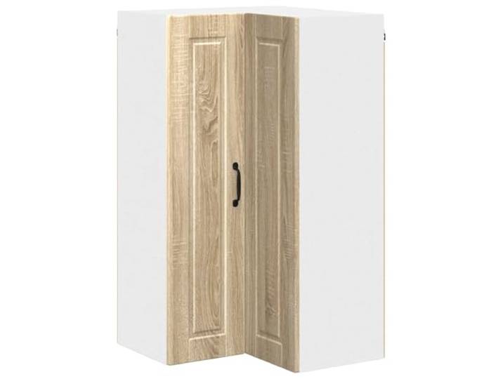 IBUQDDV Wand-Eckschrank Porto Sonoma-Eiche 57 x 57 x 100 cm Holzwerkstoff, Wandmontage, Innenbereich, geräumige Fächer, Ablagen, Küchenutensilien, Gewürze, Kochgeschirr