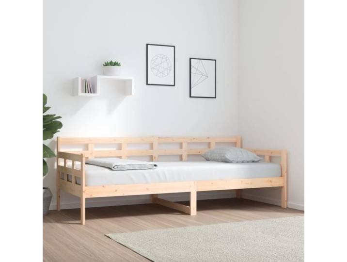 Lit de jour Bois massif de pin 80x200 cm 820362