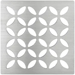Schlüter Systems KERDI-DRAIN-STYLE Austauschbarer Entwässerungsrost Design 5 Floral Edelstahl EB - Edelstahl gebürstet