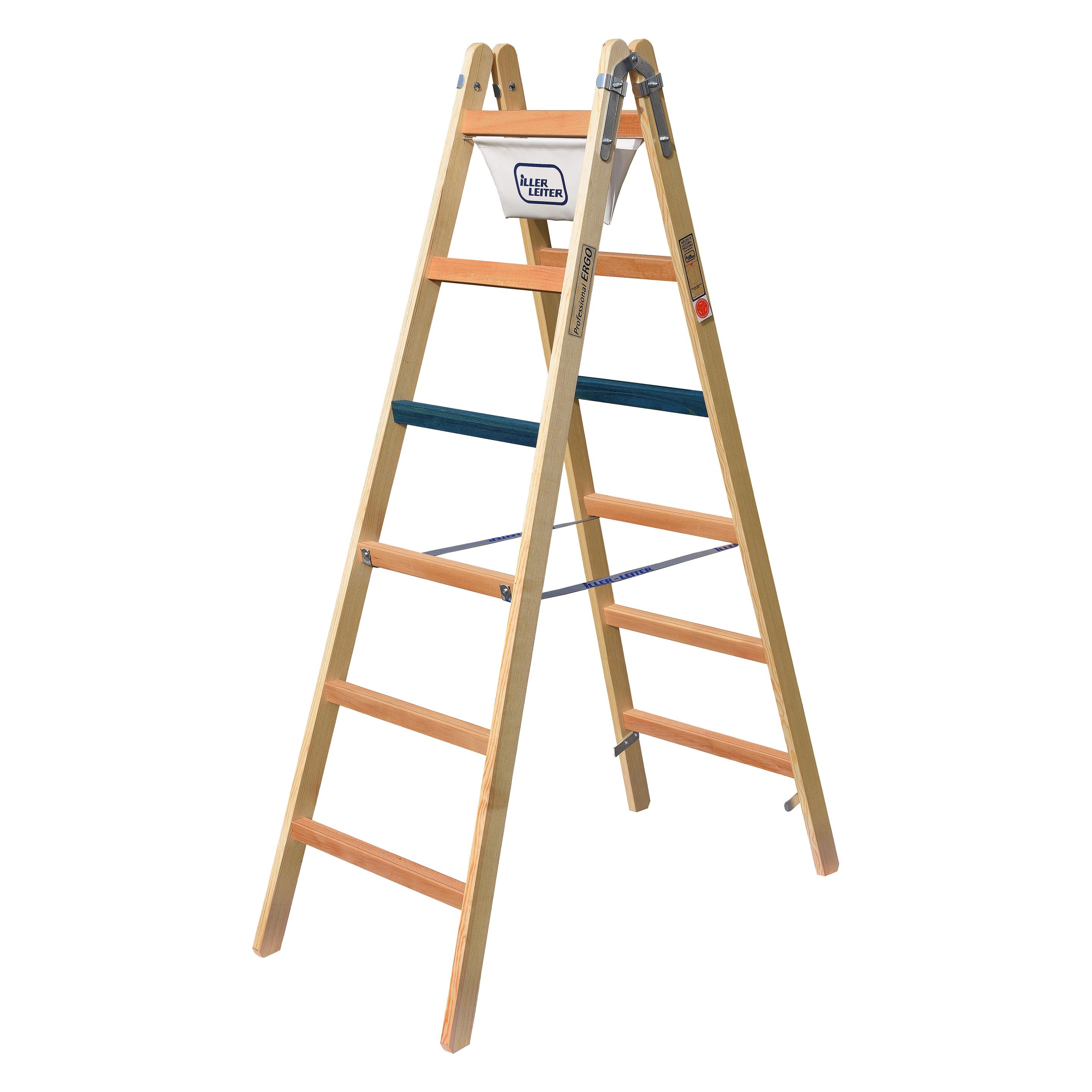 Iller Geis&Knoblauch Breitsprossenstehleiter 1107-7 (Stehleiter, 209 cm) (1107-7)