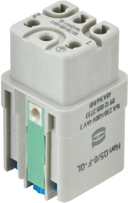 Harting Han Q 5/0 Insert femelle à verrouillage rapide 09120052733 (09120052733)