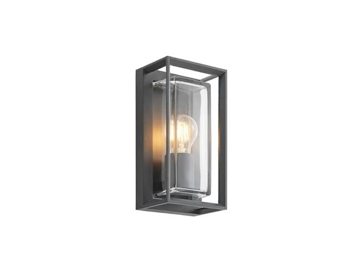 Arcchio Wandlampe außen Aluminium Glas, Wandleuchte aussen Außenleuchte IP65 Außenlampe 1x E27 ohne Leuchtmittel Außenwandleuchten Garten