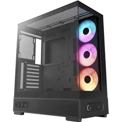 NZXT S5 RGB ( 2026 ) All Black (schwarz) (ATX), PC Gehäuse, Schwarz