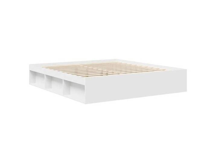 Grand double Lit - {1 pièce} - Cadre fiable - Cadre de lit 2 PLACES - sans matelas blanc 180x200cm 992622utl33e
