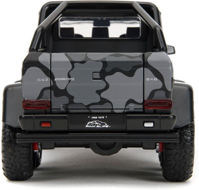 Miniature 1:24 Mercedes-Benz AMG G63 6x6 primer black pink slips - Jada Toys