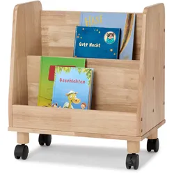 Tchibo - Kinderbücherregal auf Rollen - 50x30x55,6cm - schwarz -