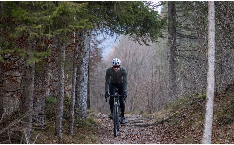 SANTINI Giacca  invernale gravel VEGA TRAIL con cappuccio