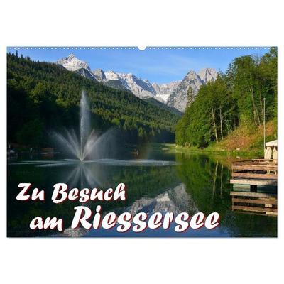 Zu Besuch am Riessersee (Wandkalender 2027 DIN A2 quer), CALVENDO Monatskalender