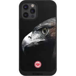 Nivocase Handyhülle für Apple iPhone 12 Pro Hülle NIVOpure Case Schwarz Europameisterschaft Eintracht (Apple iPhone 12 Pro), Smartphone Hülle, Schwarz
