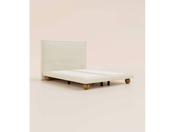 Lit boxspring Grand Ours 140x200 cm - Beige Iconique - Tediber