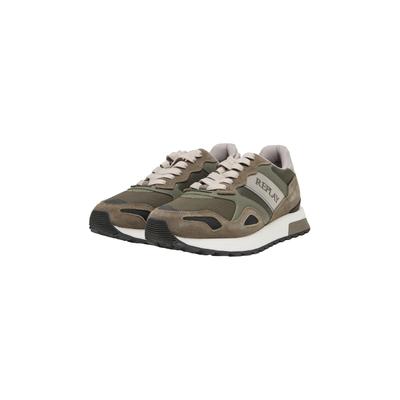 Sneaker REPLAY "Replay BULLET UNION", Herren, Gr. 40, grün (military grün), Polyester, unifarben, Schuhe Sneaker