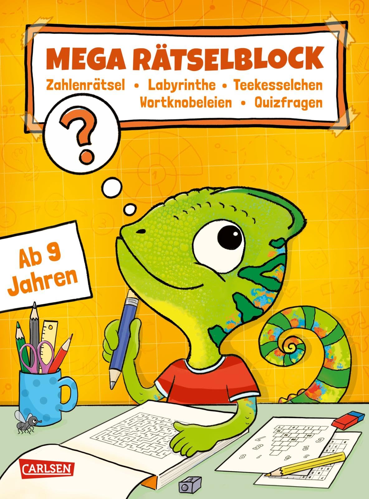 Jasmin Riter - Rätseln für Kinder ab 8: Mega Rätselblock - Zahlenrätsel, Labyrinthe, Teekesselchen, Wortknobeleien, Quizfragen: Ab 9 Jahren Dicker Rätselblock mit ... mit Anti-Langeweile-Garantie - Preis vom 10.10.2026 11:48:34 h