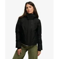 Superdry für Damen. W5012174A Schwarze Kapuzenjacke ?Arctic? (XL), Lässig, Recyceltes Polyester
